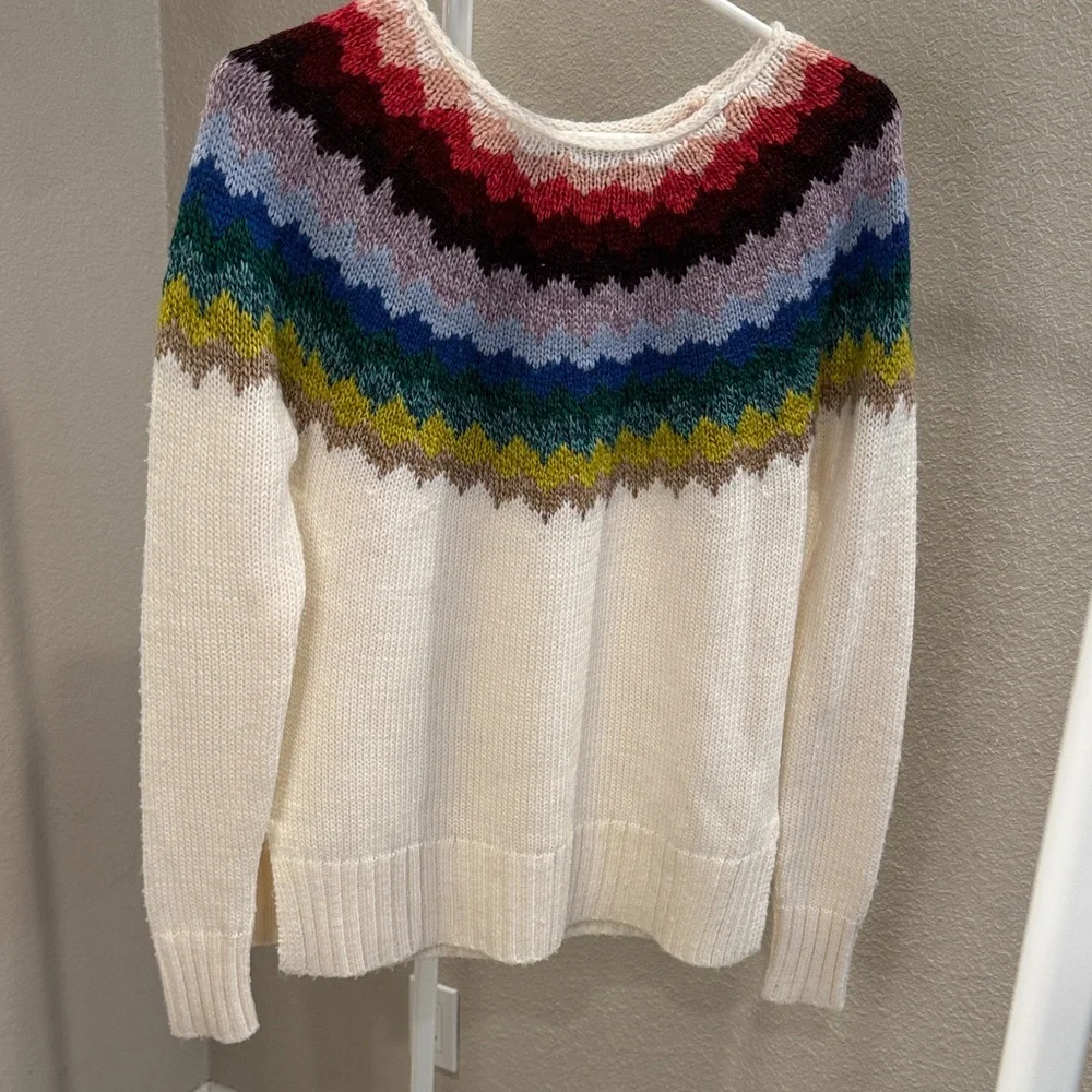 American Eagle Outfitters Colorful Chevron Sweater - Picture 1 of 4